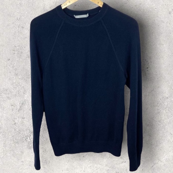 Vince Other - Vince Cashmere Wool Crew Neck Sweater Navy Blue Size XS Slim Fit Minimalist Knit